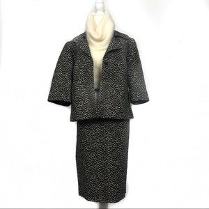 HAROLD’S Classic Black & Cream skirt Set Sz